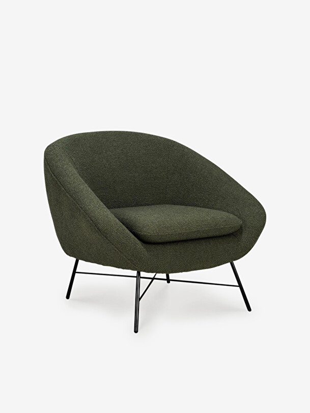 fauteuil barrow jacques deneef - ethnicraft vert