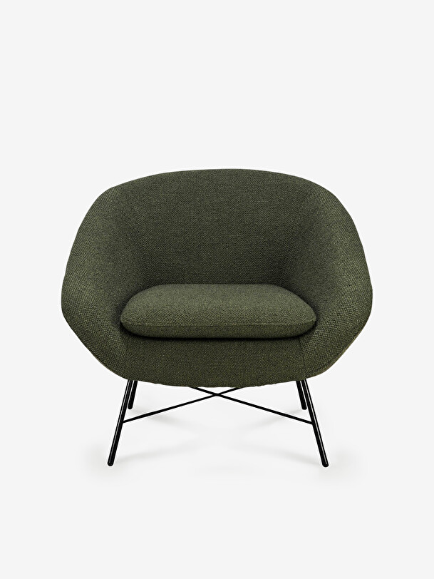 fauteuil barrow jacques deneef - ethnicraft vert