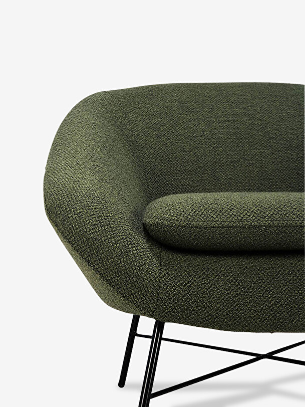fauteuil barrow jacques deneef - ethnicraft vert