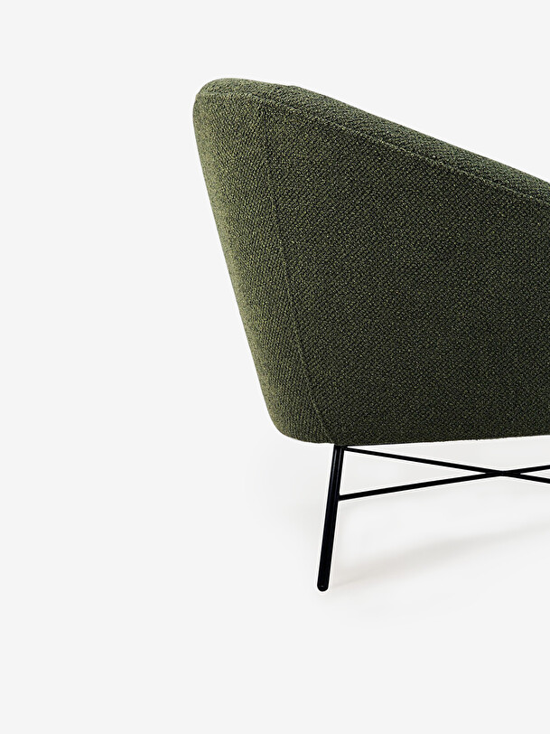 fauteuil barrow jacques deneef - ethnicraft vert