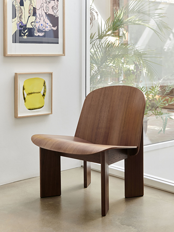 ciseau fauteuil de salon en bois naturel