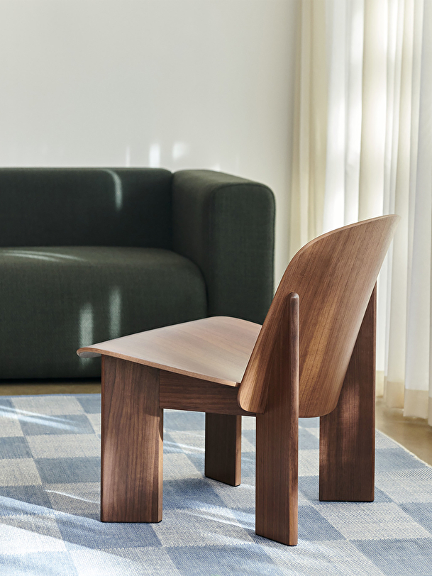 ciseau fauteuil de salon en bois naturel