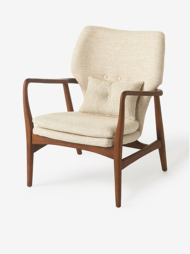 peggy fauteuil chiné écru écru