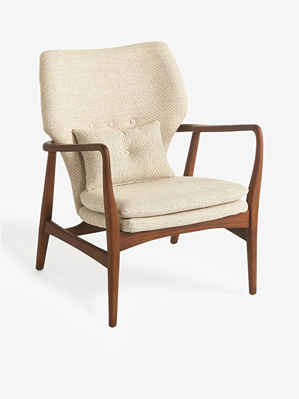 peggy fauteuil chiné écru écru