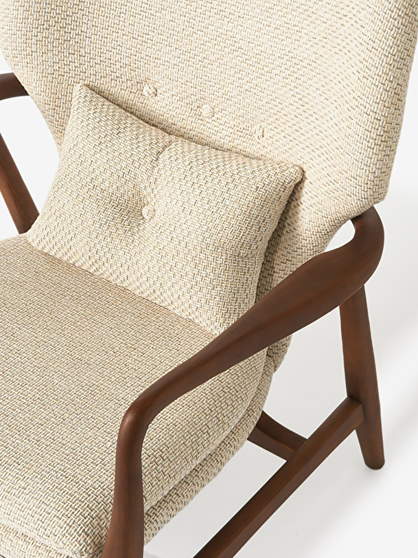 peggy fauteuil chiné écru écru