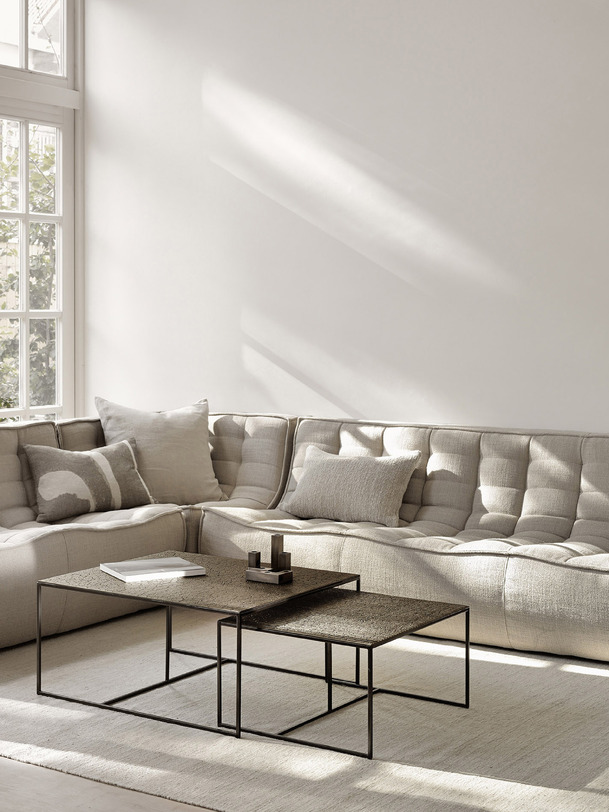 n701 canapé dangle beige 91x91x76 beige