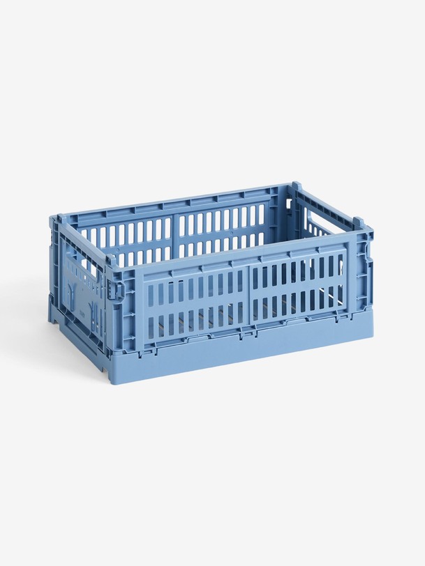 panier de couleur de caisse s polypropylène recycler bleu ciel - ciel de foin