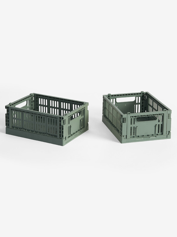 set de 2 mini caisses caisse sauge - hay sage