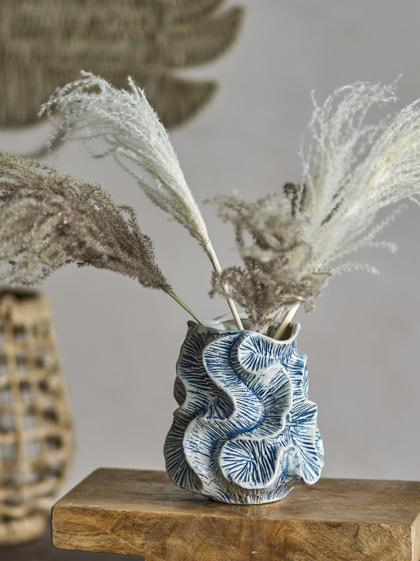 vase guxi - bloomingville bleu
