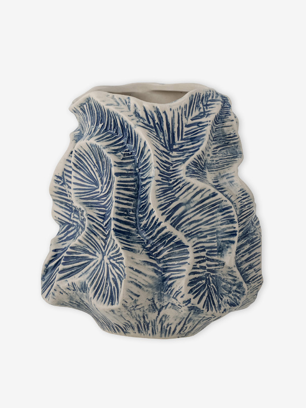 vase guxi - bloomingville bleu