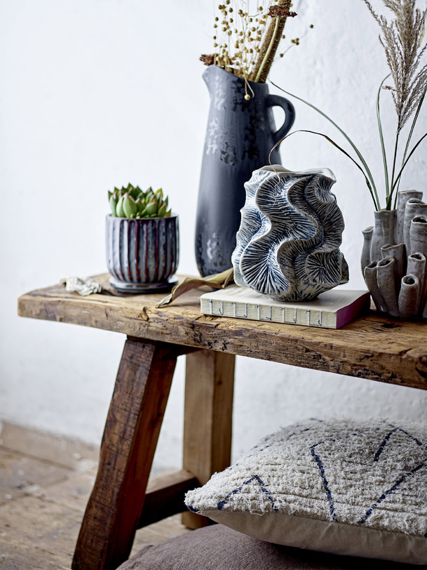 vase guxi - bloomingville bleu