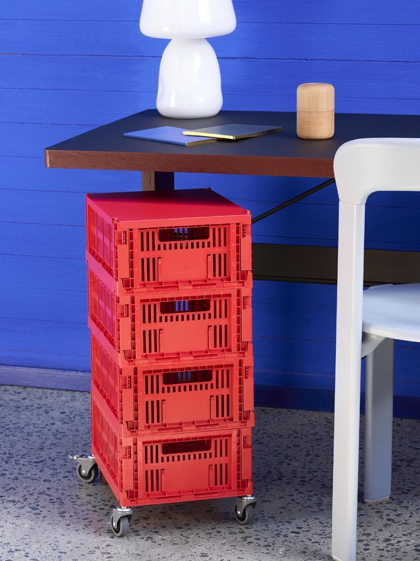 set de 4 roulettes - couleur caisse - hay gris