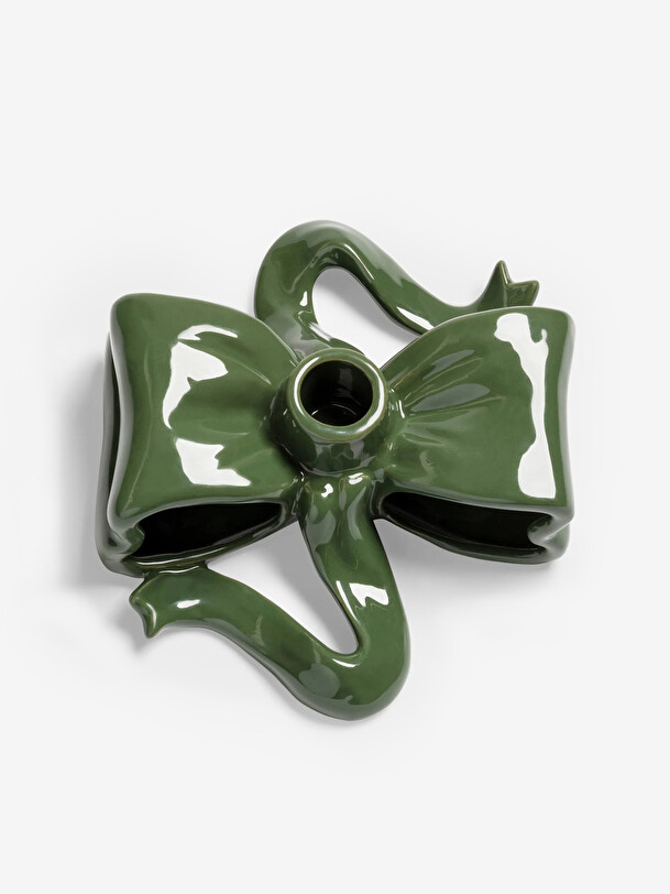 bio slim jaune porte-bougie 10x8 vert