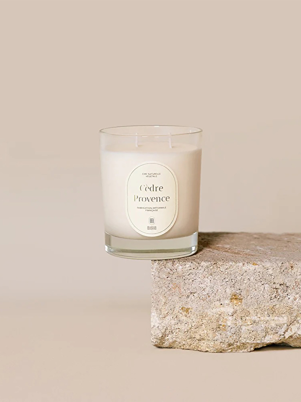 cèdre bougie tu provence blanc