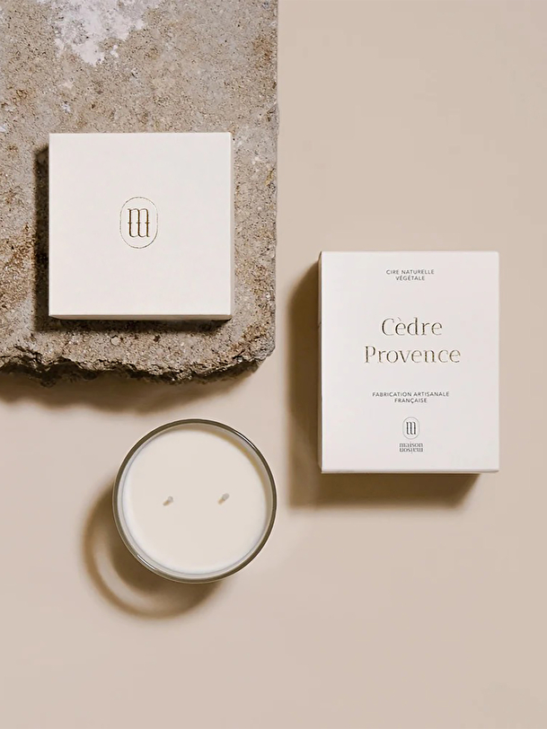 cèdre bougie tu provence blanc