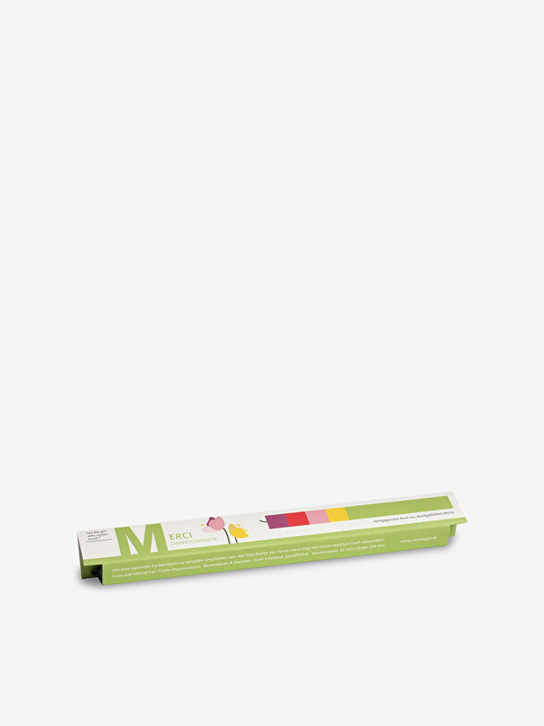 merci bougie multicolore