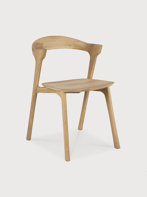 chêne bok laqué chaise en chêne clair