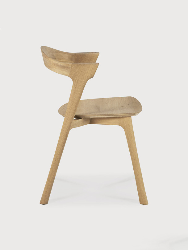 chêne bok laqué chaise en chêne clair