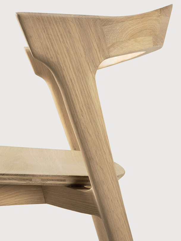 chêne bok laqué chaise en chêne clair