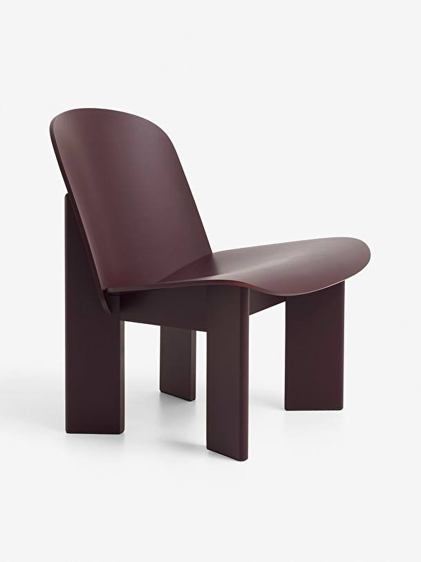 ciseau fauteuil de salon en bois bordeaux