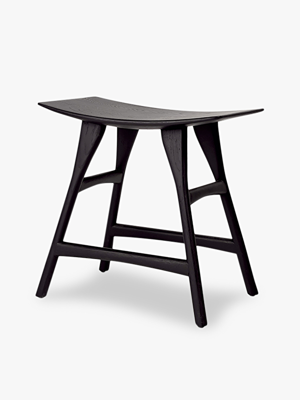 chêne osso tabouret noir - h48 cm noir