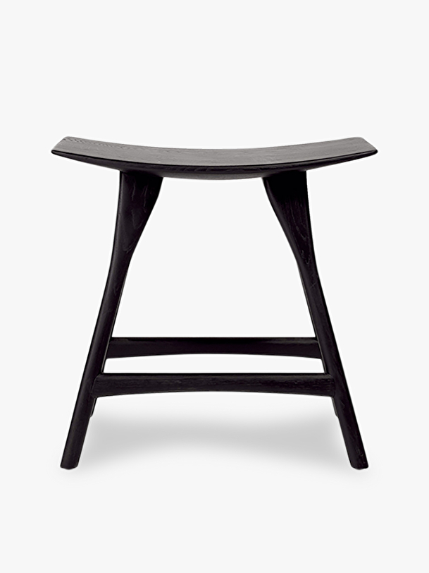 chêne osso tabouret noir - h48 cm noir