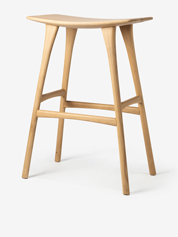 chêne osso tabouret de bar en chêne clair