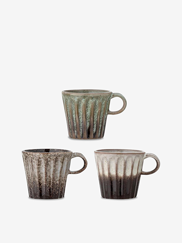 ensemble de 3 elana tasses naturel