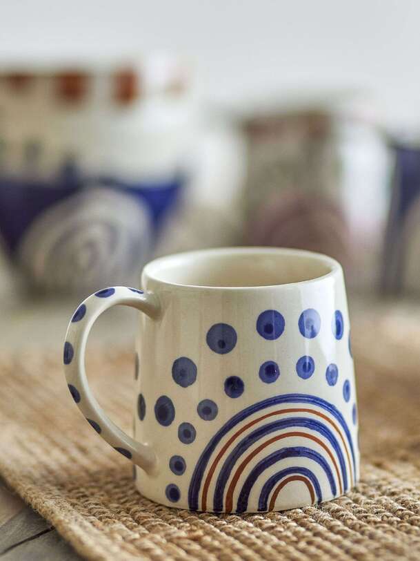 tasse en grès shama - bloomingville orange