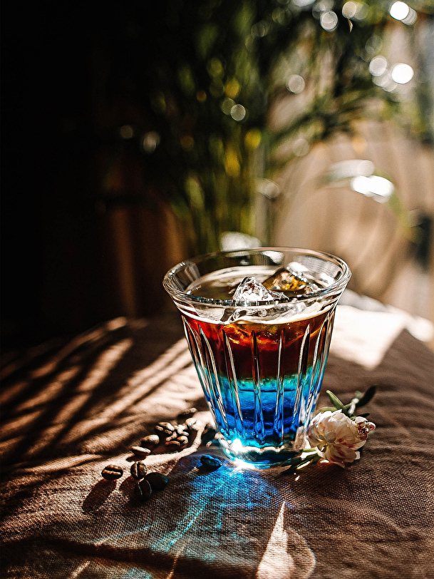 chope verre de la texture 3d transparent