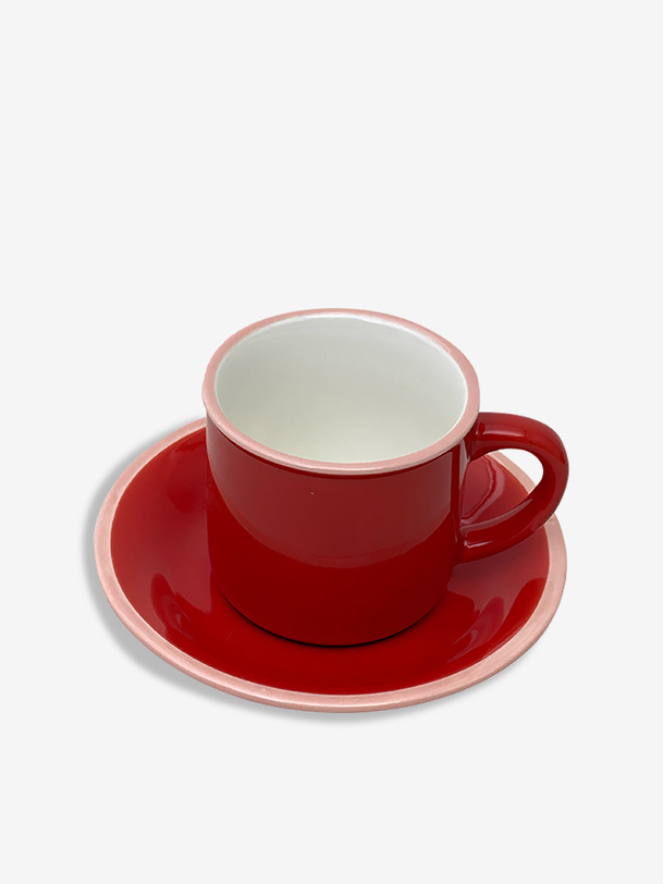 tasse ristretto céramique - bazar de luxe rouge
