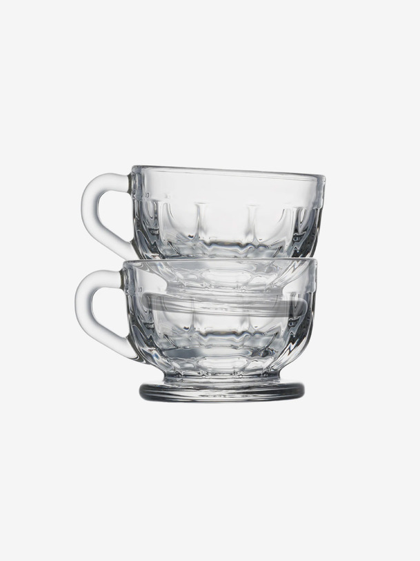 lot de 6 tasses à expresso - la rochere transparent