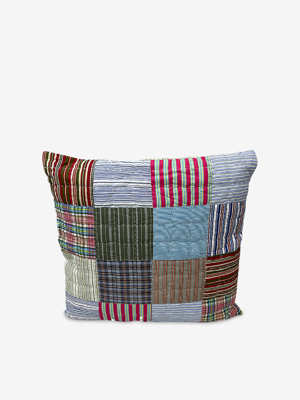 coussin patchwork 1 65x65cm - bazar de luxe multicolore