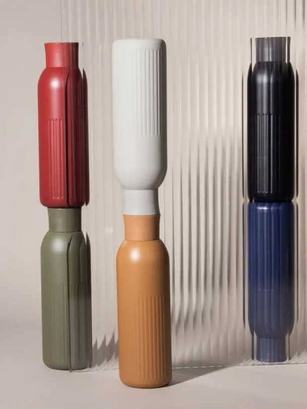 tekla thermique bouteille push - sagaforms caramel