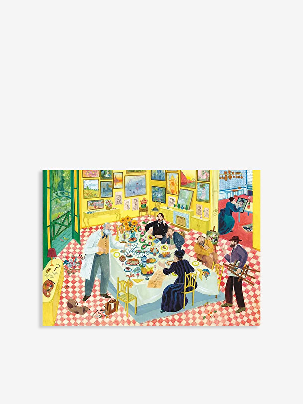 puzzle dîner avec monet - nouveaux mags multicolore