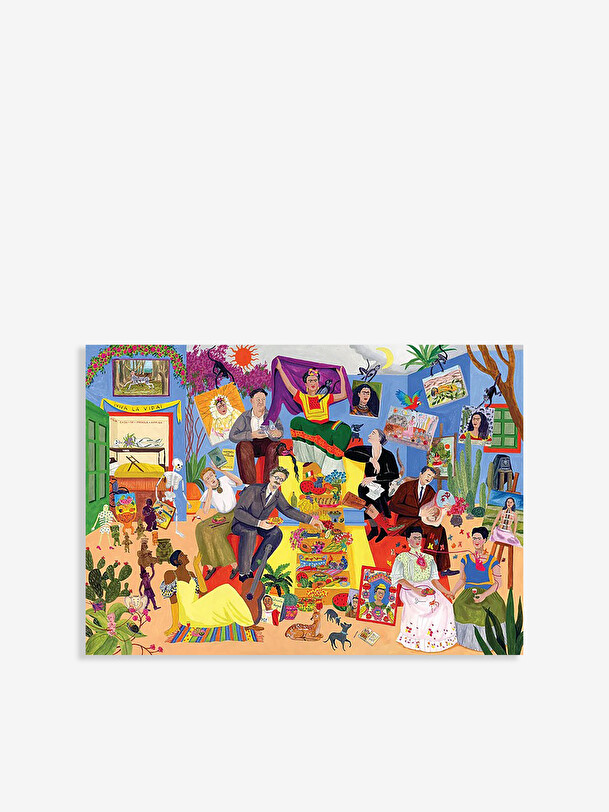 puzzle dîner avec frida - nouveaux mags multicolore