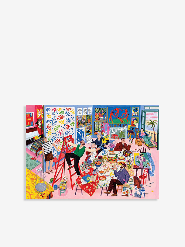 puzzle dîner avec matisse - les nouveaux mags multicolore