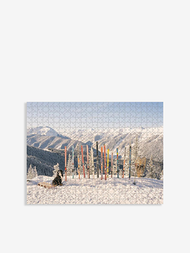 puzzle biface de ski de lhiver ii - de nouveaux mags multicolore