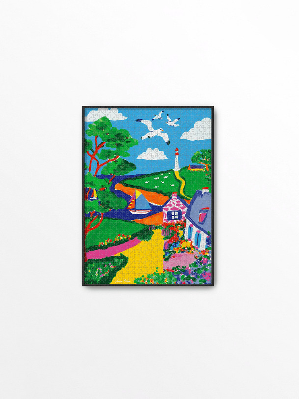 puzzle bzh 1000 pièces - la pièce et de lamour multicolore