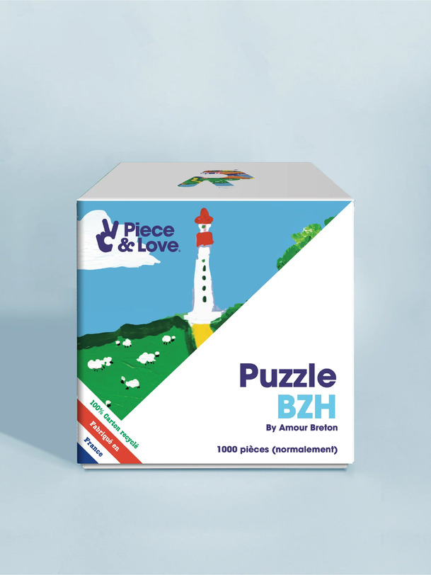 puzzle bzh 1000 pièces - la pièce et de lamour multicolore