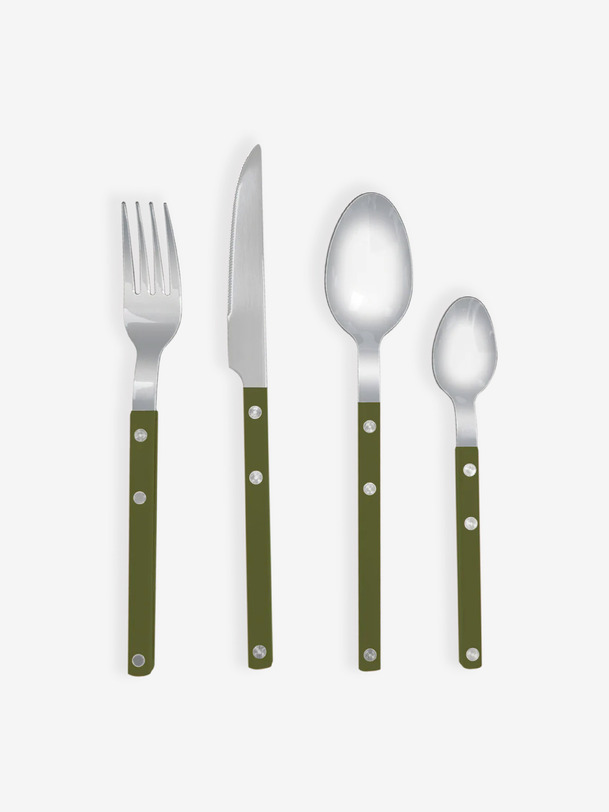 set de 4 couverts gustave - opjet kaki