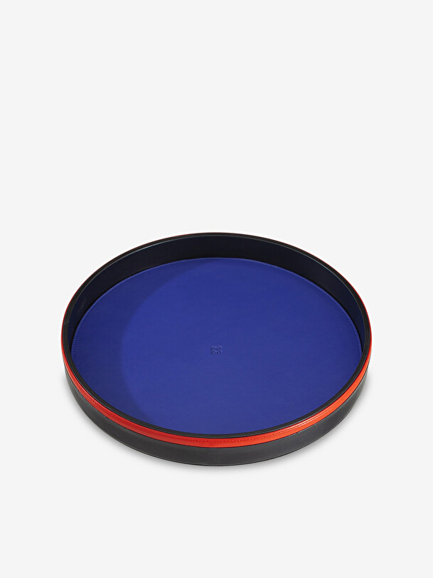 cuir bac dia 32cm htr 38 cm marine