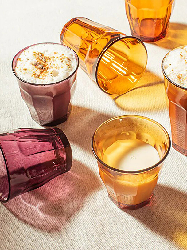 ensemble de 6 picardie verres 25cl de vermeil jaune