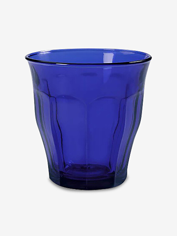 ensemble de 6 picardie verres de 25cl saphir bleu
