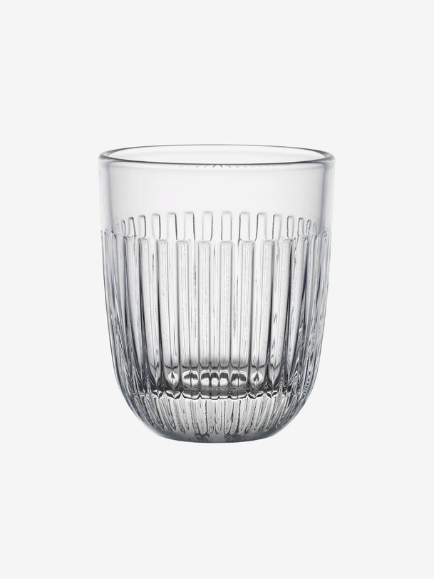 1 basse en verre transparent artdeco
