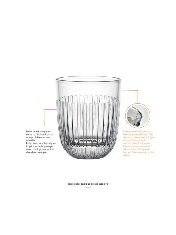 1 basse en verre transparent artdeco