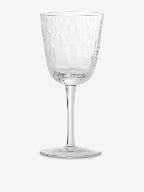 set de 4 verres dun vin marteles d8 h17 - bloomingville transparent