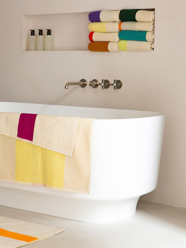 serviette de table 70x140 - suite 702 jaune