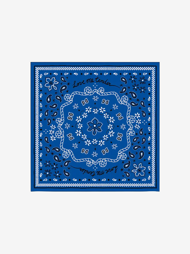 serviette de table en papier bandana - opjet bleu