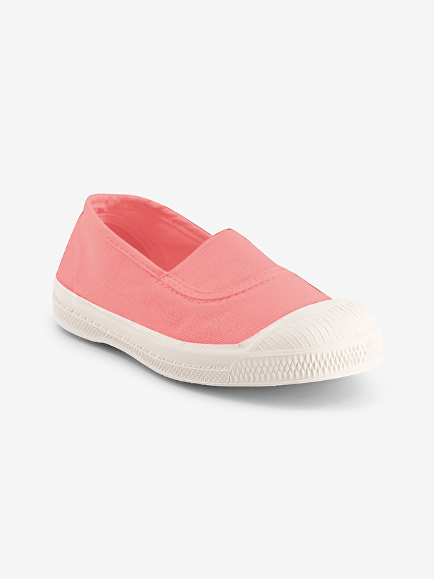 kid élastique tennis rose doux